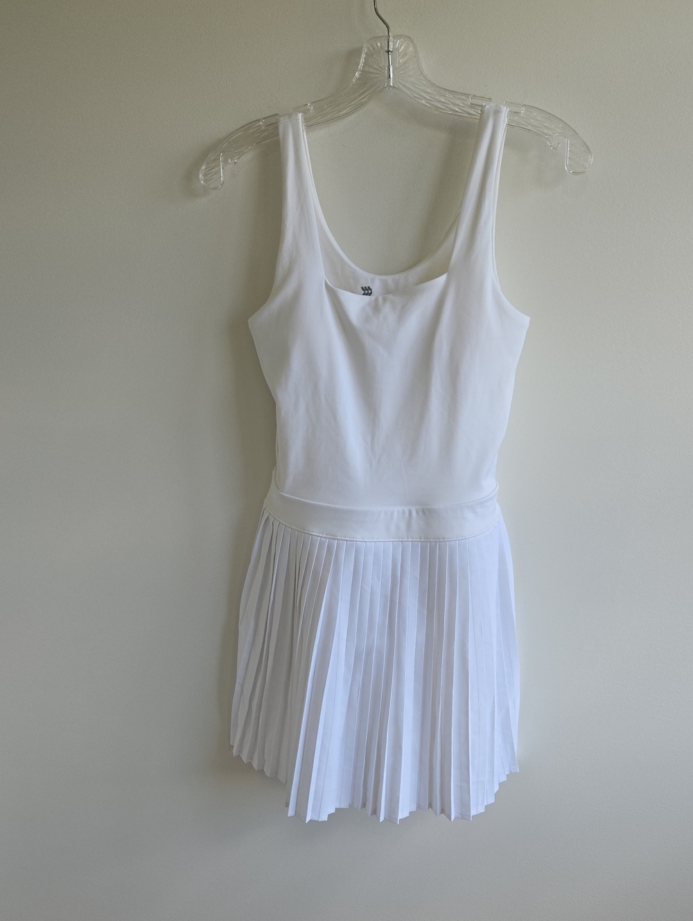 All in Motion White Tennis Athletic Dress Built-in Shorts and Bra Small